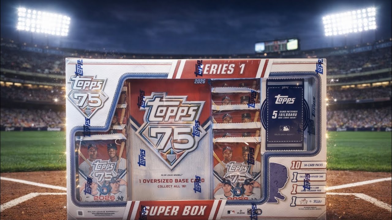 🎇 ПОСЛЕДНИЙ 🎆??? Супербокс Topps серии 1 2026 года плюс бонусный подвес!!!🔥🔥🔥