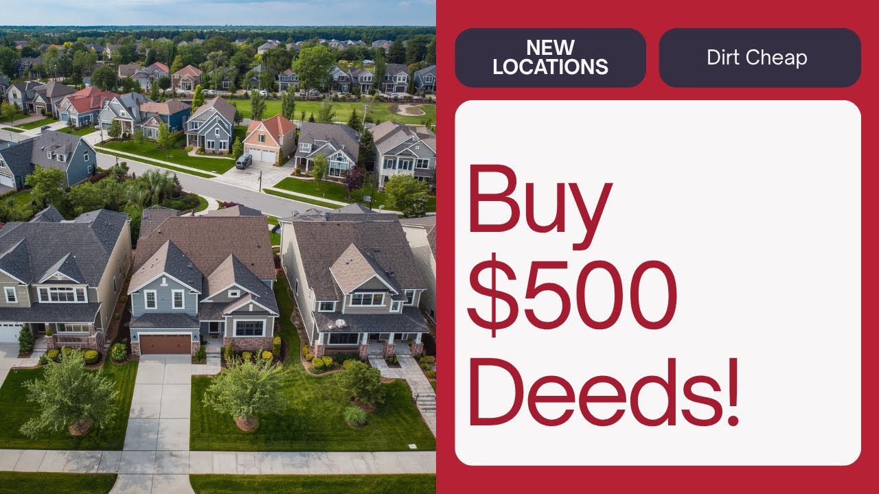 How To Buy $500 Tax Deeds! (New Locations)