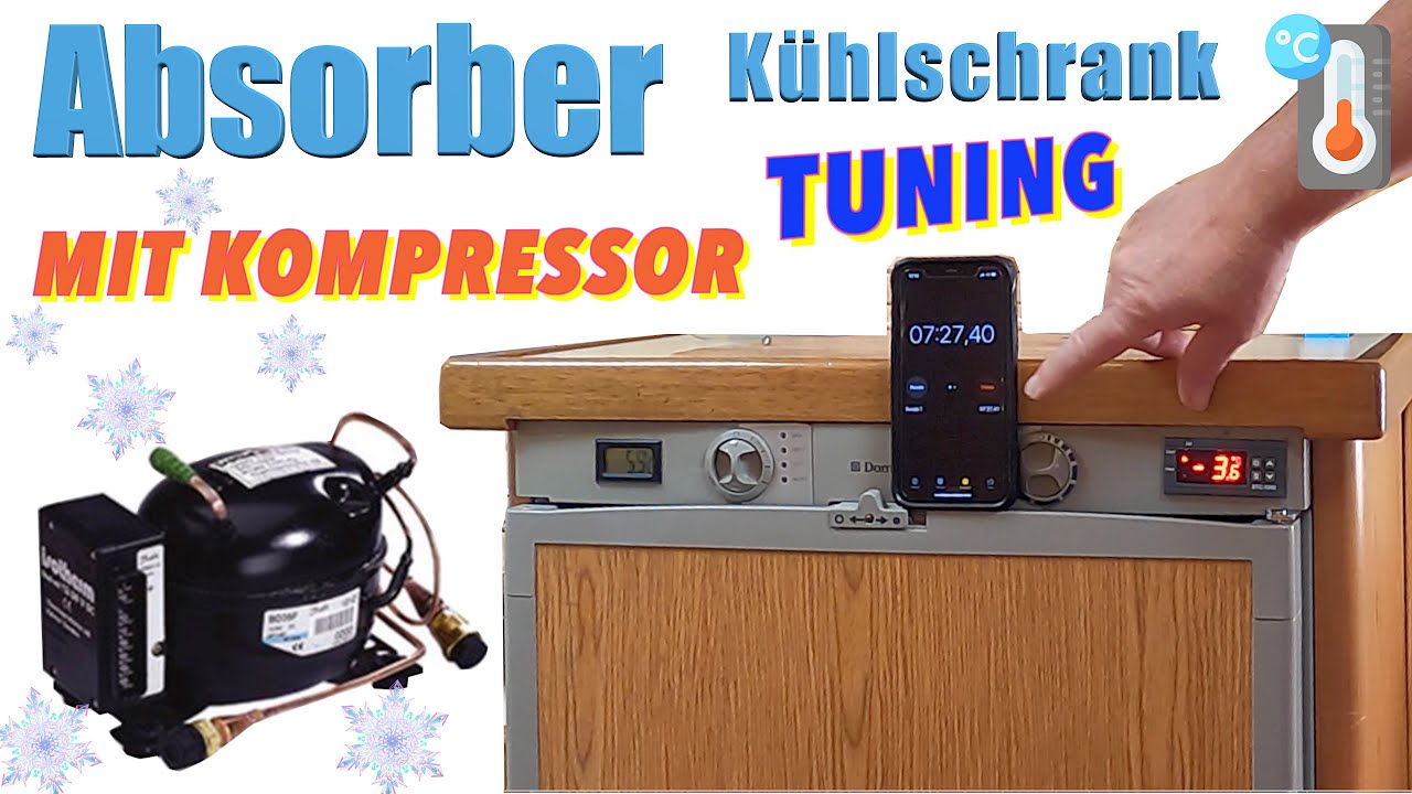 Tuning Absorber Kühlschrank mit Kompressor Bausatz Ein- und Umbau Isotherm Compact Classic GE 80
