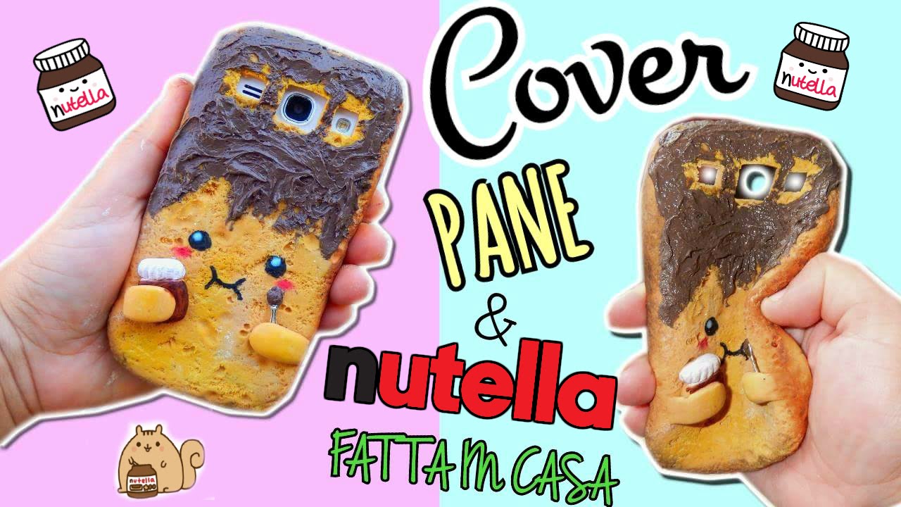 COVER PANE E NUTELLA KAWAII (Cover IN SILICONE Fatta in casa) Iolanda Sweets