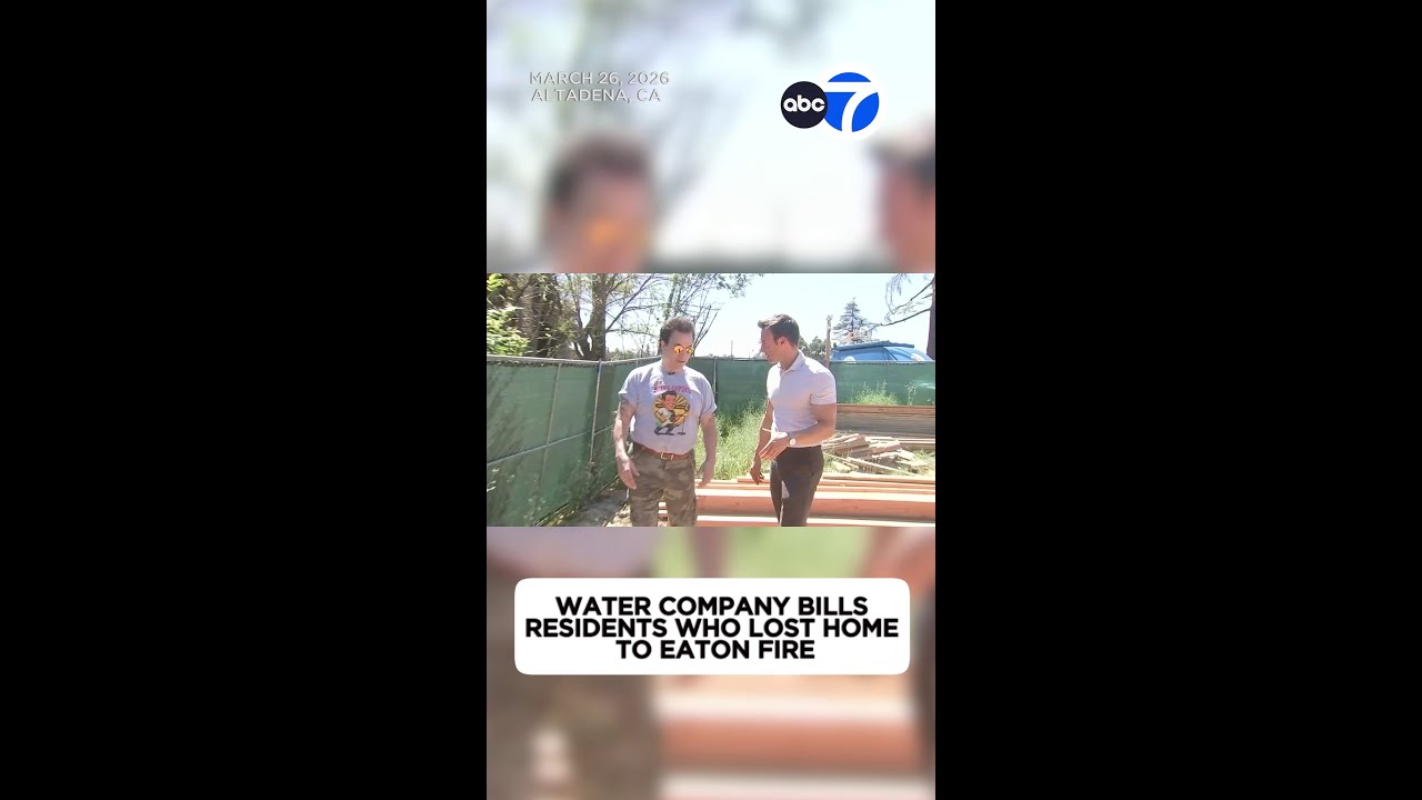 Водопроводная компания начала выставлять счета жителям, потерявшим дома в результате пожара в Итоне.