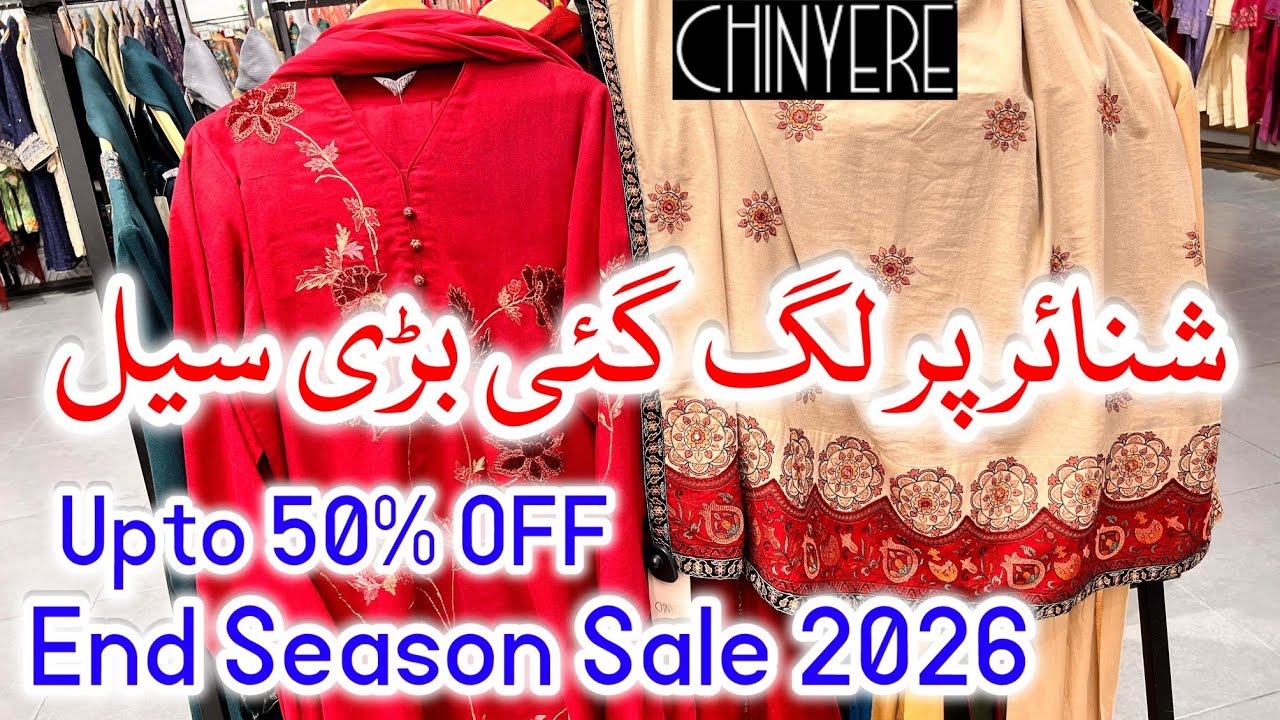 chinyere biggest end season sale starts today || chinyere sale upto 50% off || chinyere