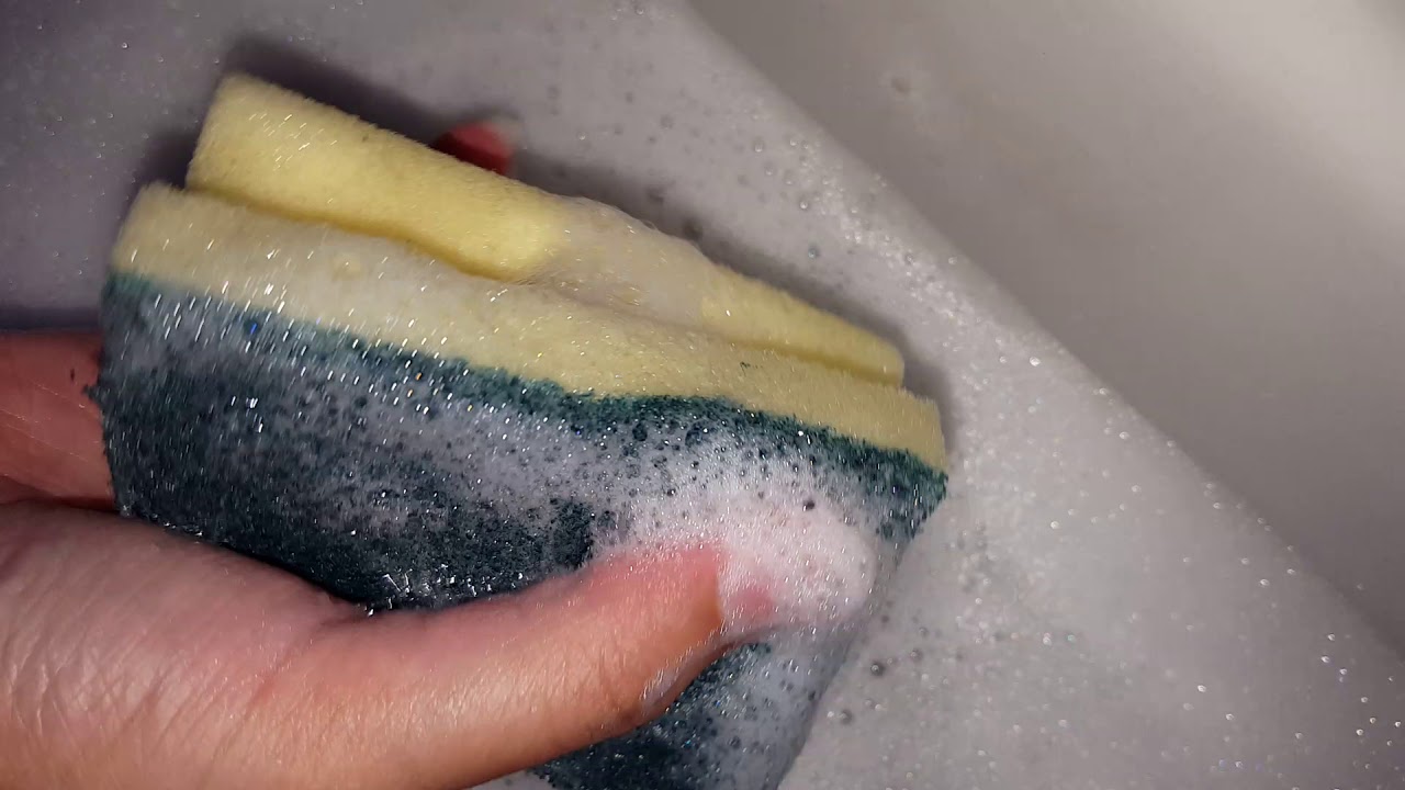 ASMR: SQUEEZING & DESTROYING SOAPY SPONGES