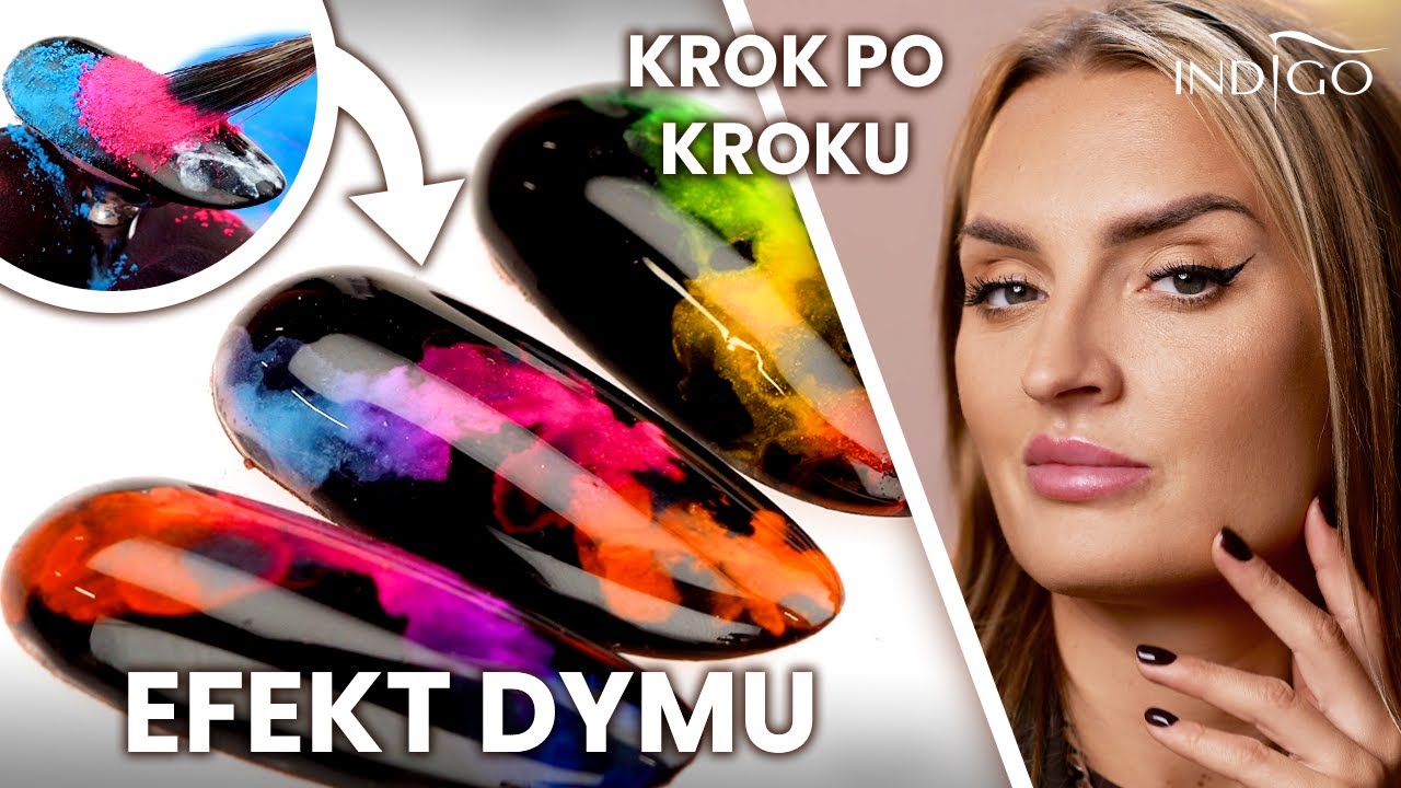 Efekt dymu na paznokciach - jak zrobić idealnie? Dymek ze Smoke Powder krok po kroku | Indigo Nails