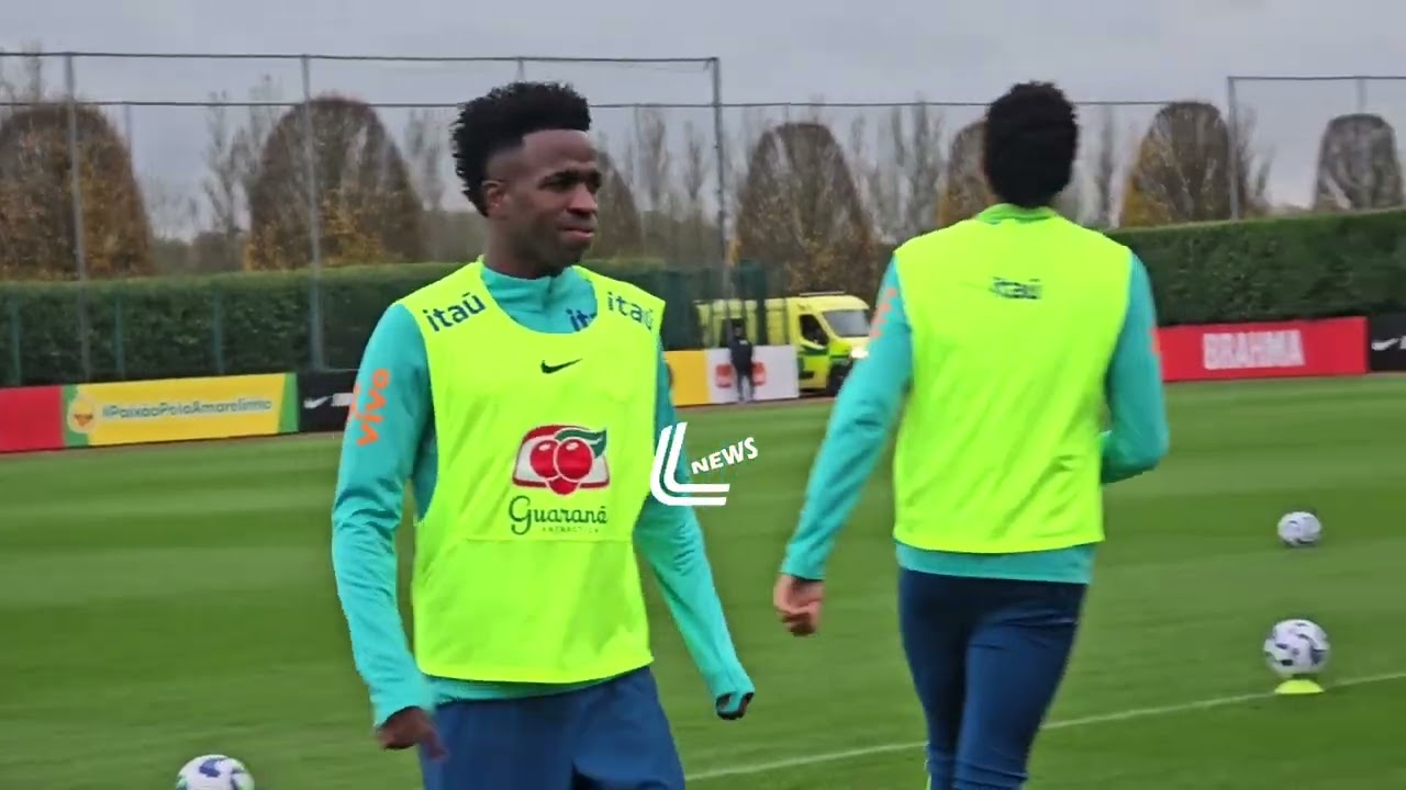 GOLAÇOS E AULA DE ESTEVÃO NO TREINO DA SELEÇÃO EM LONDRES! ANCELOTTI BOTOU TIME PRA TRABALHAR FORTE!