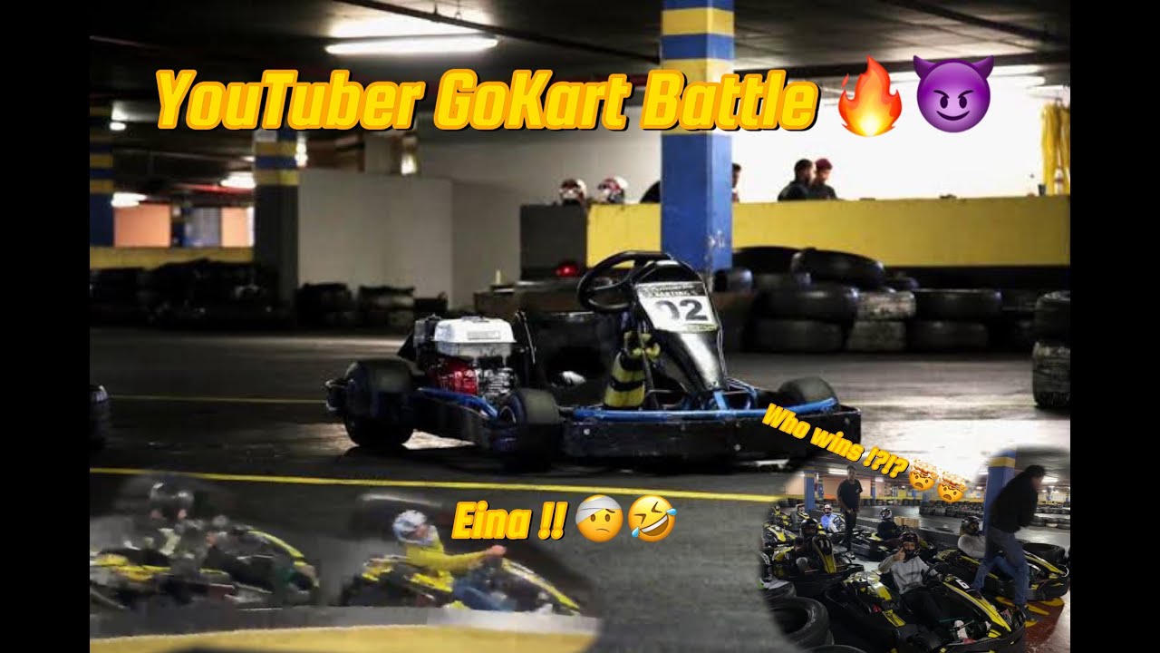 BATTLE OF THE YOUTUBERS AT CENTURY KARTING  EXTREME FUN😱🤣