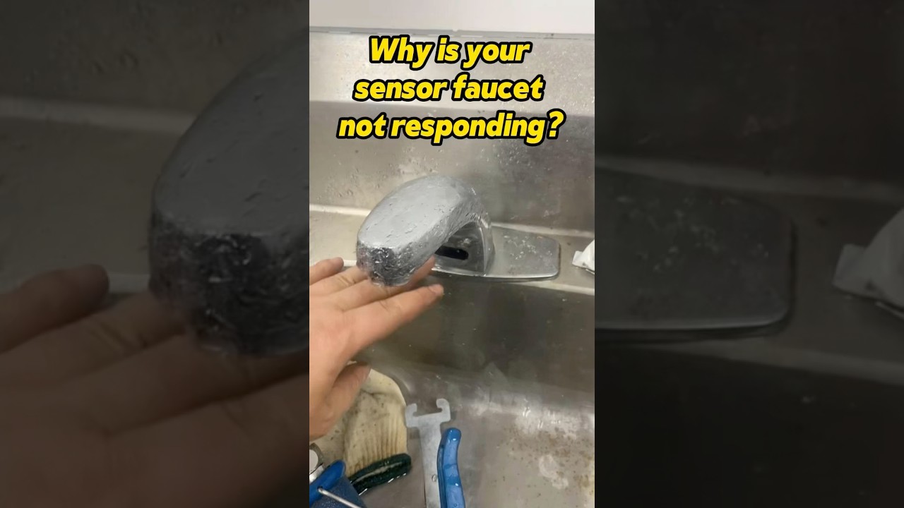 Why is your sensor faucet not responding? It seems like the batteries need to be replaced. #repairs