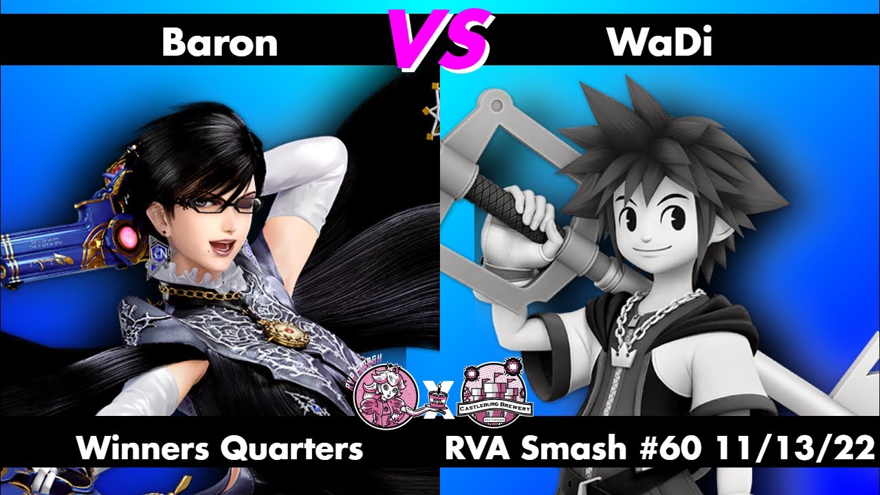 RVA Smash #60: Baron (Bayonetta) vs WaDi (Sora/Mewtwo) - Winners Quarters - Smash Bros Ultimate SSBU