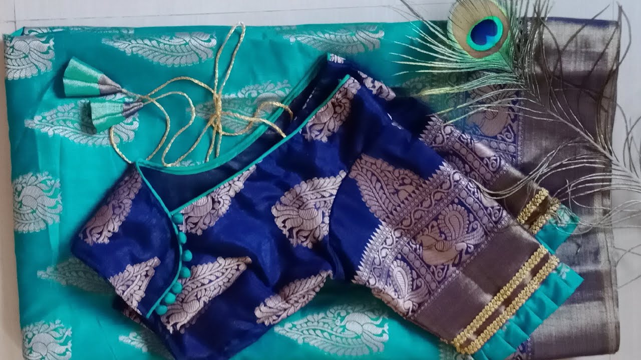 Simple and easy designer blouse design /cutting and stitching /blouse design back neck /