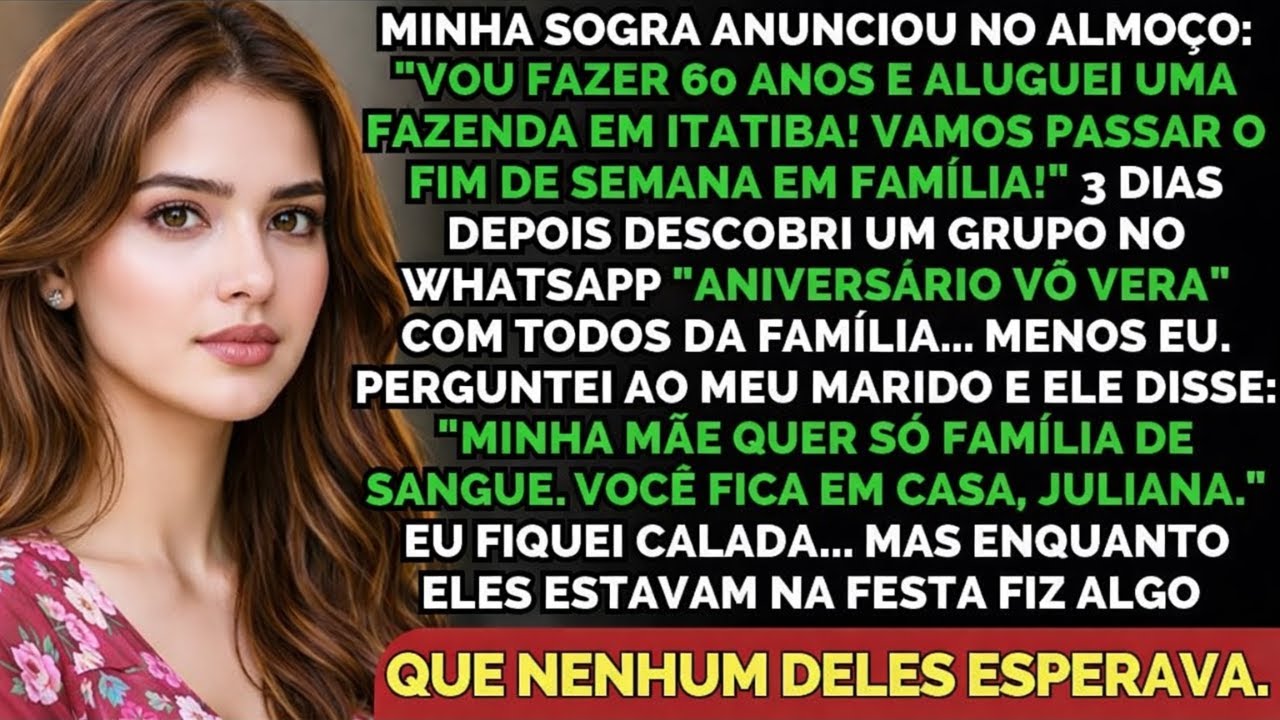 Minha Sogra Me Excluiu Da Festa Dizendo “Você Não É Da Família” — Justo No Dia Que…