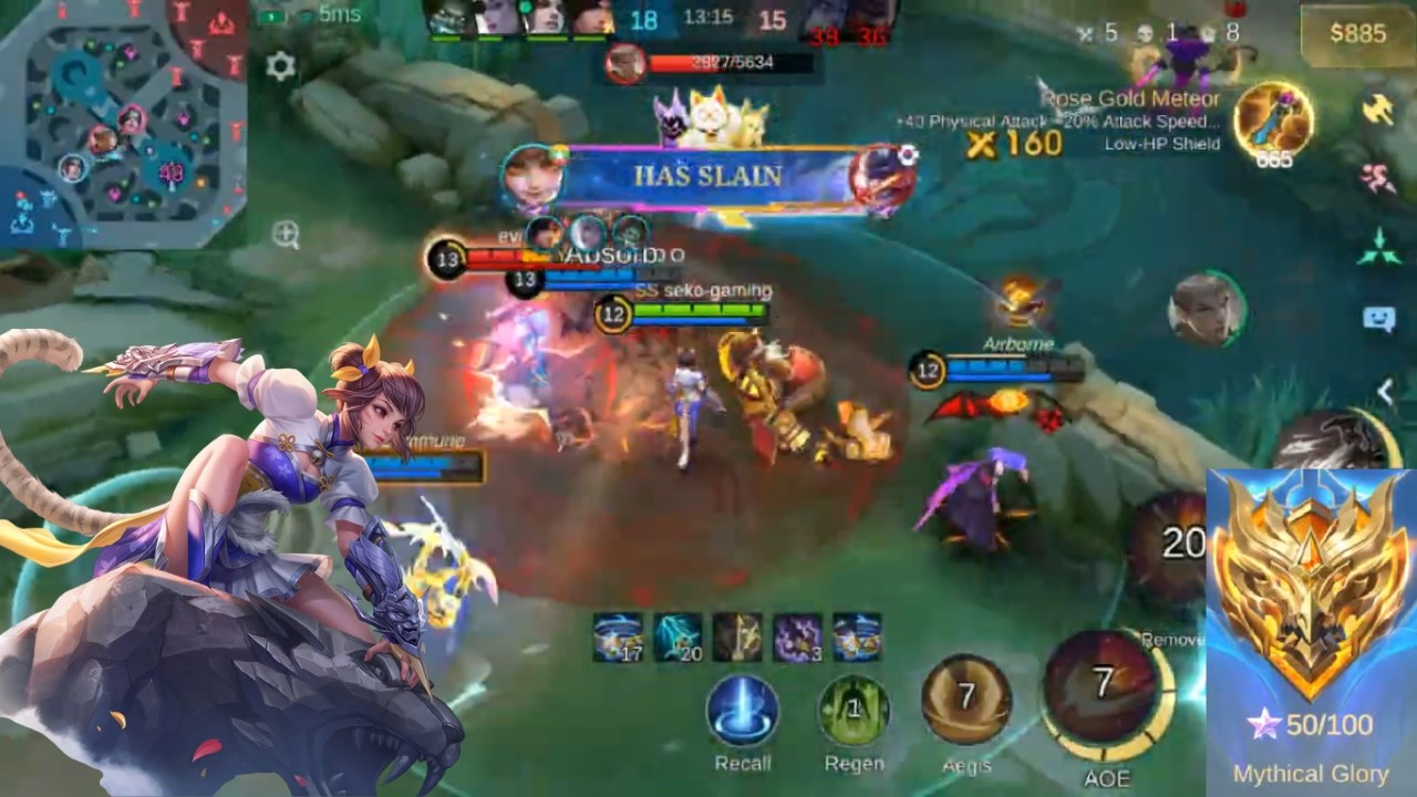 🐯 Wanwan Gold lane : Too Fast to Catch, Too Good to Lose? 😏✨ MLBB S37 Mythical Glory Gameplay 94