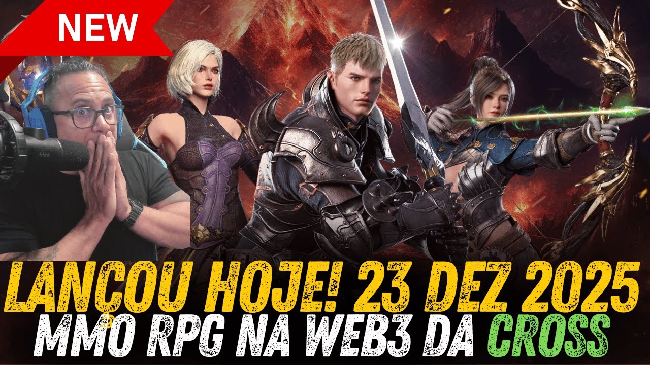 ACABOU DE LAN&Ccedil;AR!!! NOVO MMO RPG NA WEB3 DA CROSS - CONFIRA O GUIA INICIAL #CROMx