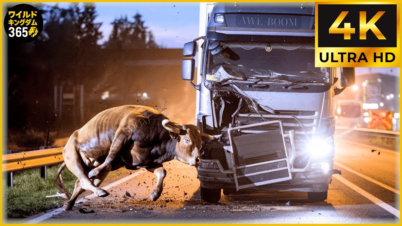 衝撃と悲劇！実在したとは信じられない動物と車の衝突事故45選｜アニマルクラッシュ 