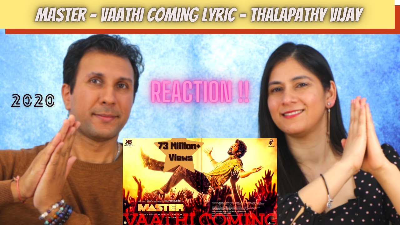 Master - Vaathi Coming Lyric [REACTION!] | Thalapathy Vijay | Anirudh Ravichander | Lokesh Kanagaraj