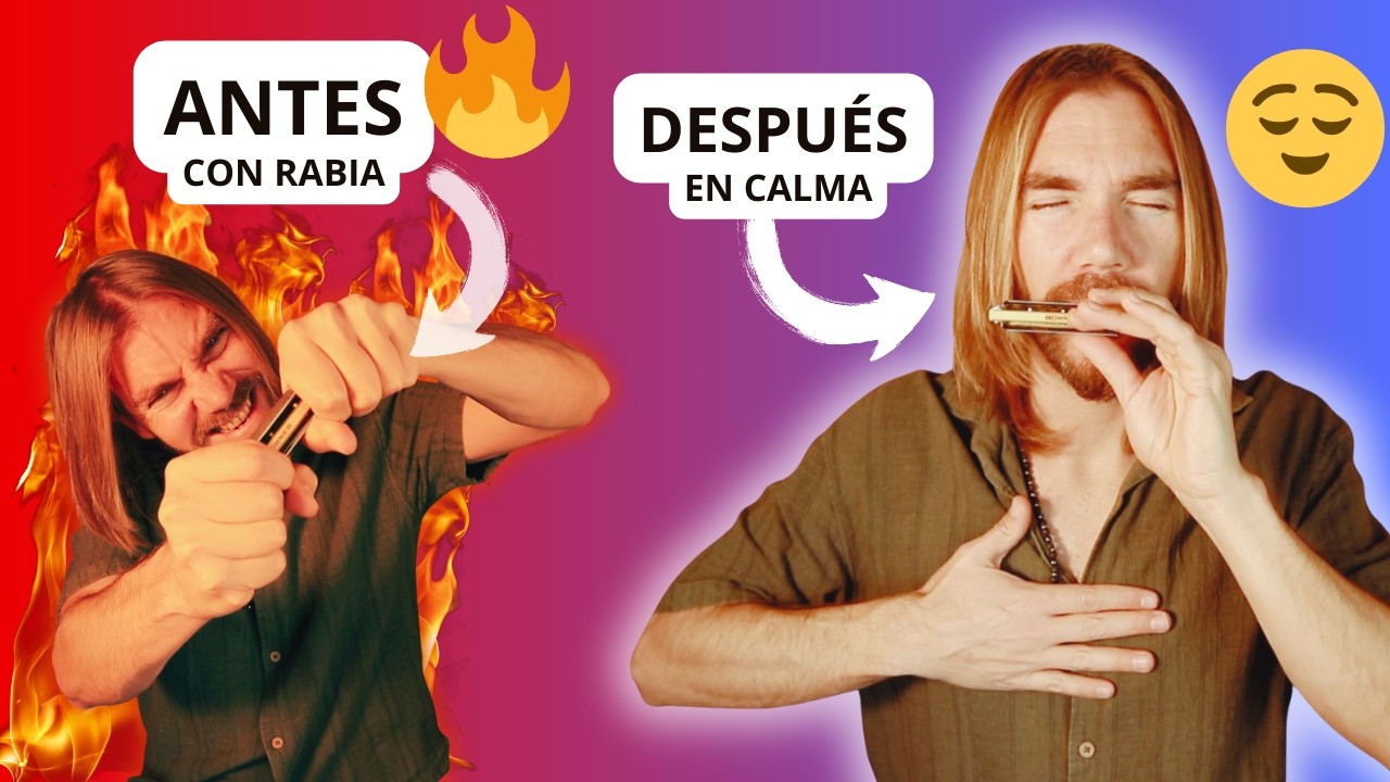 SOPLA tu mala leche y conviértela en calma - Sesión de Respiración con ARMÓNICA EN C