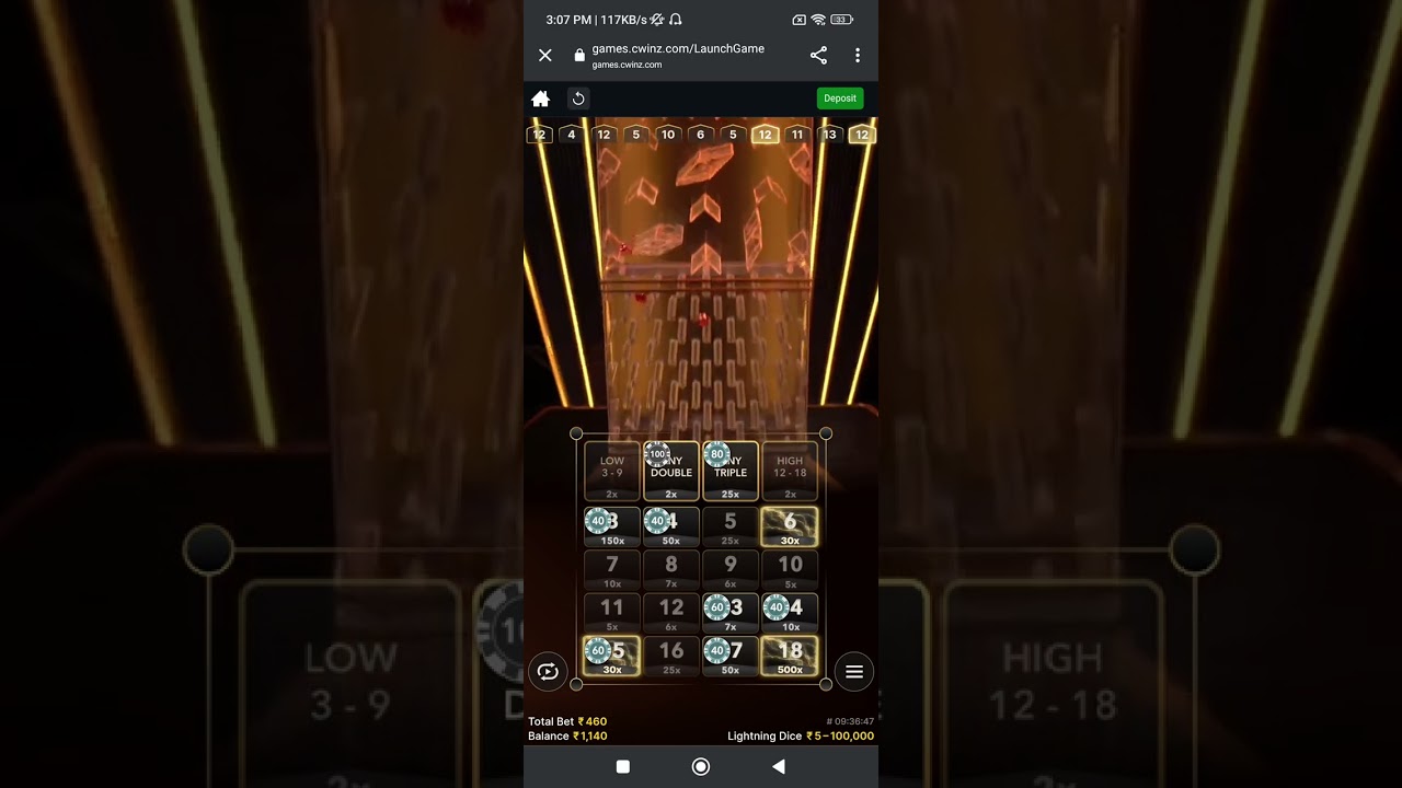 1k to 25k Lightning Dice Gameplay ❤💵💵 #casino #lightningdice