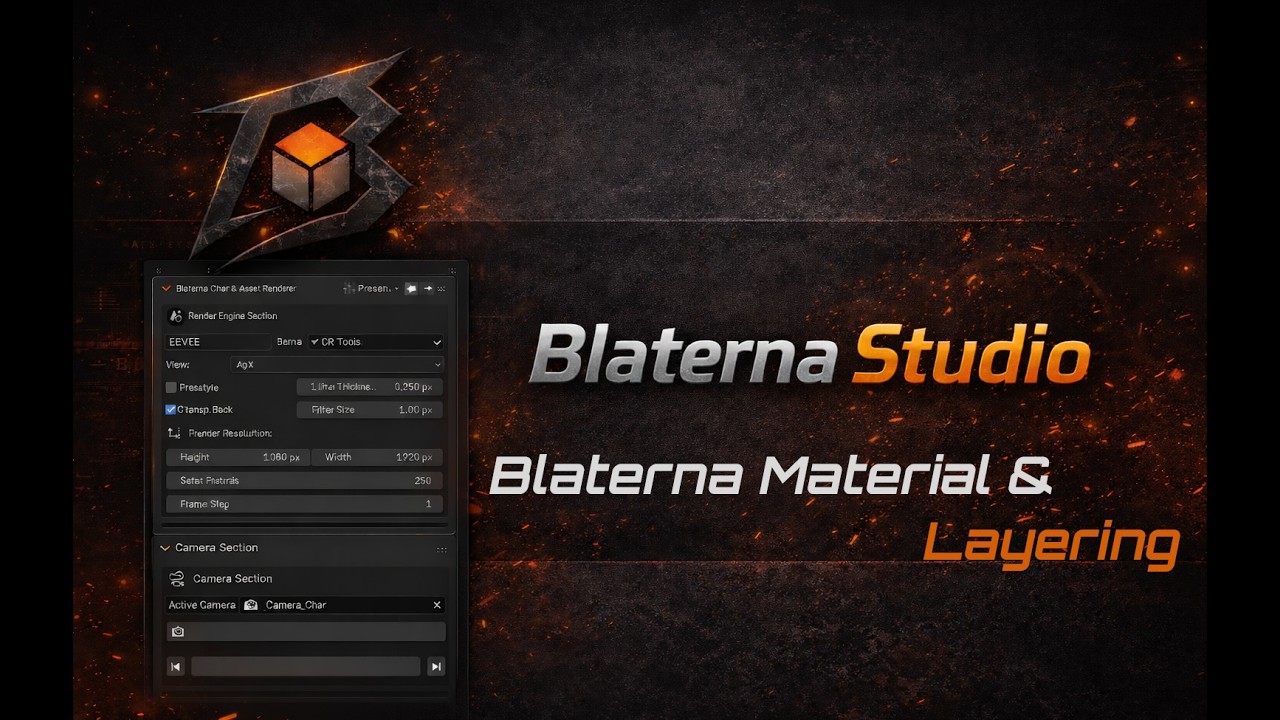 Blaterna Studio Tutorial &ndash; Part 3: Blaterna Material & Layer System (Deutsch + ENG Subs)