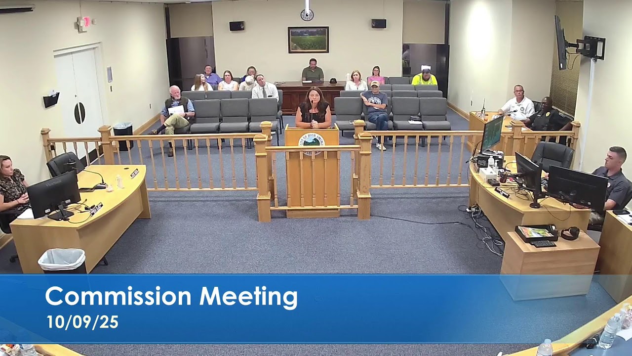 October 9, 2025  High Springs City Commission Meeting