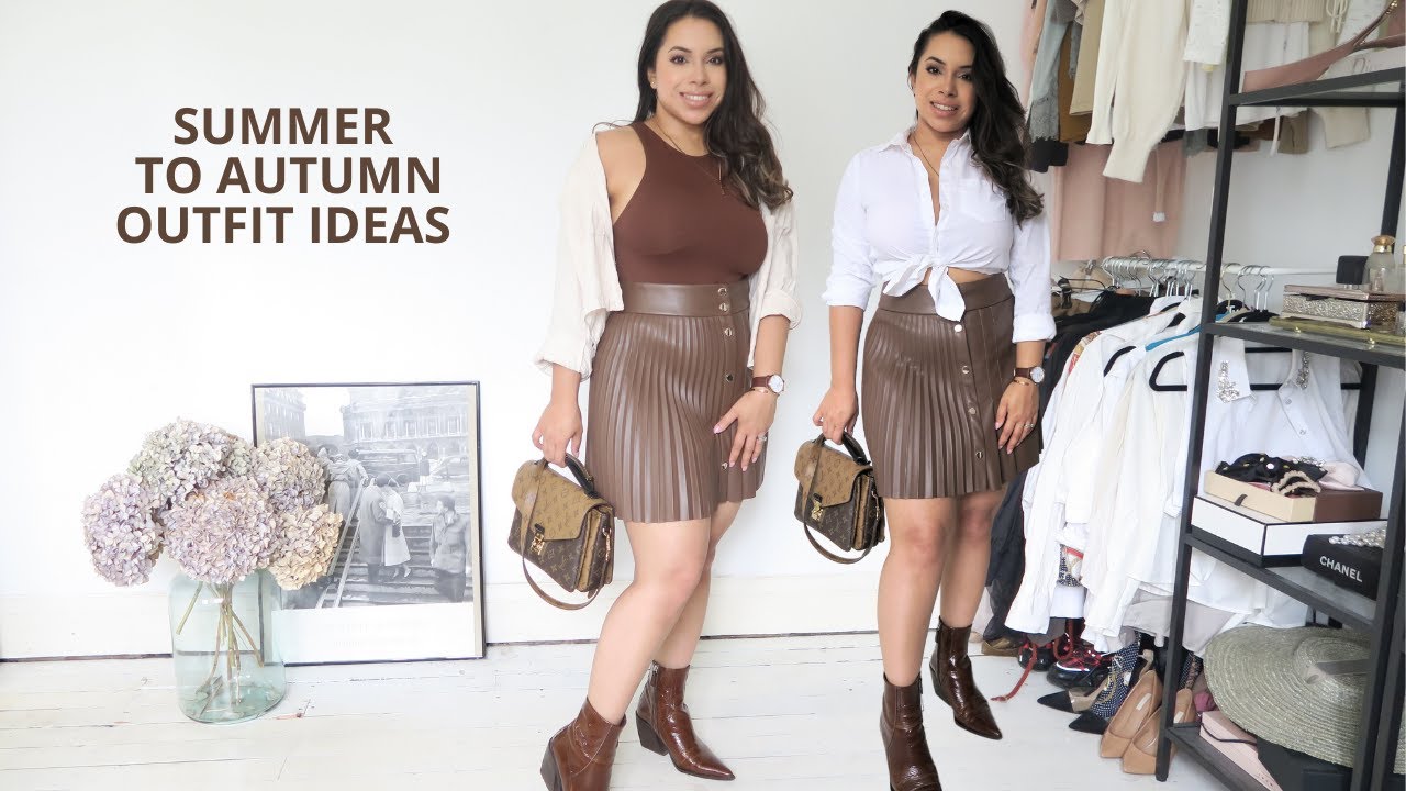 SUMMER TO AUTUMN TRANSITIONAL OUTFIT IDEAS | PETITE CURVY | Rya Tee