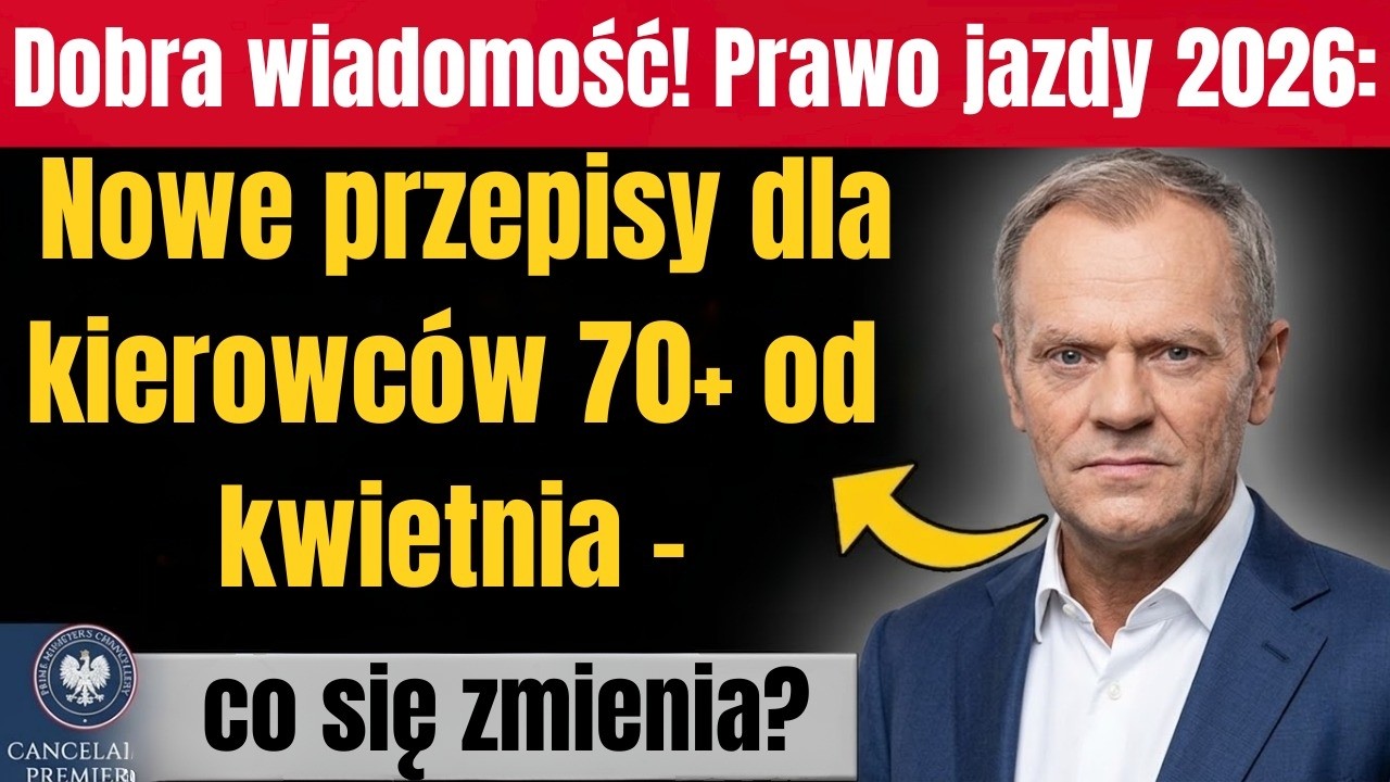 Dobra wiadomość! Prawo jazdy 2026: Nowe przepisy dla kierowc&oacute;w 70+ od kwietnia &ndash; co się zmienia?