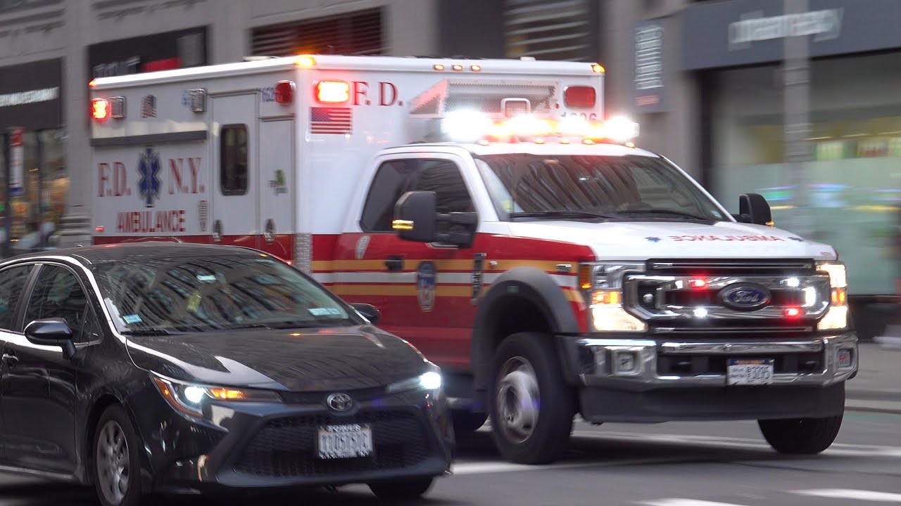 FDNY EMS Ambulance 1626 Responding 