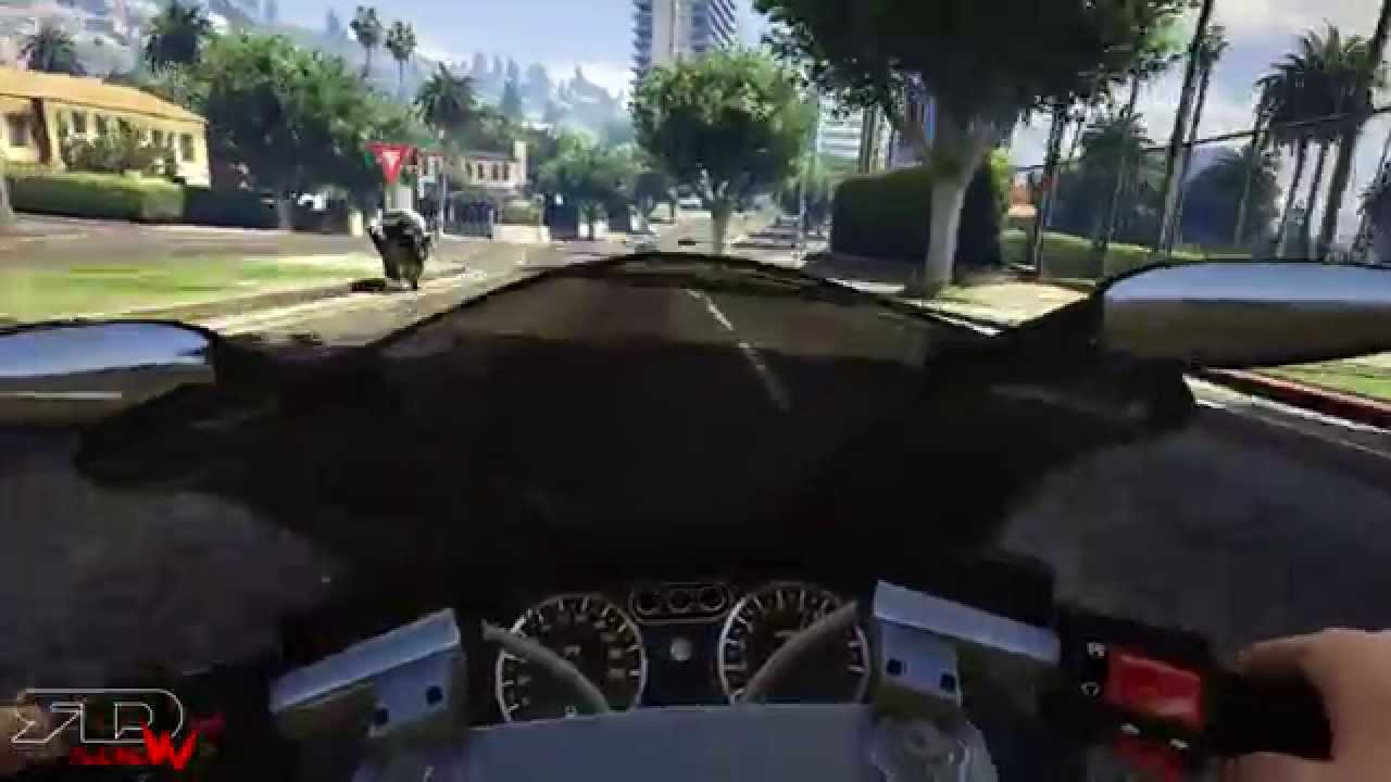 Grand Theft Auto V First Person Motorcycle Cruise / Wheelie / Ride | CarbonRS, Hakuchou, Akuma, Bati