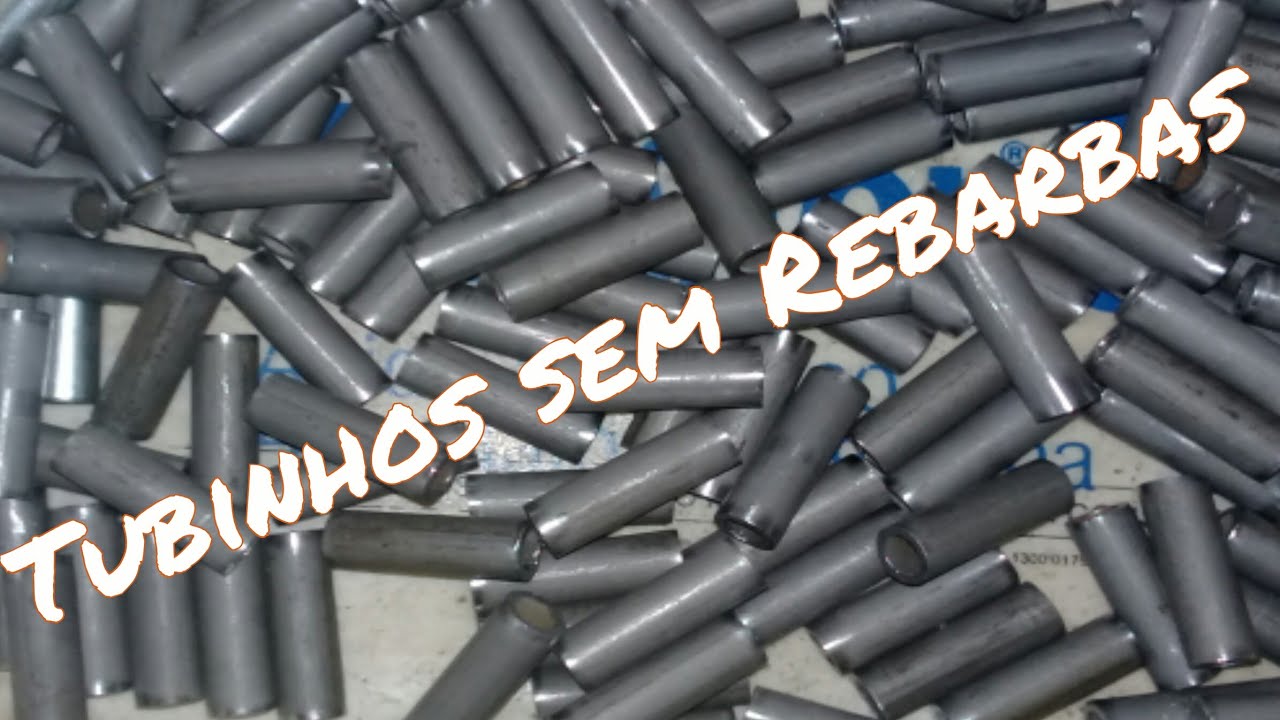 Como cortar tubos de 10 mil&iacute;metro no torno sem deixar Rebarbas