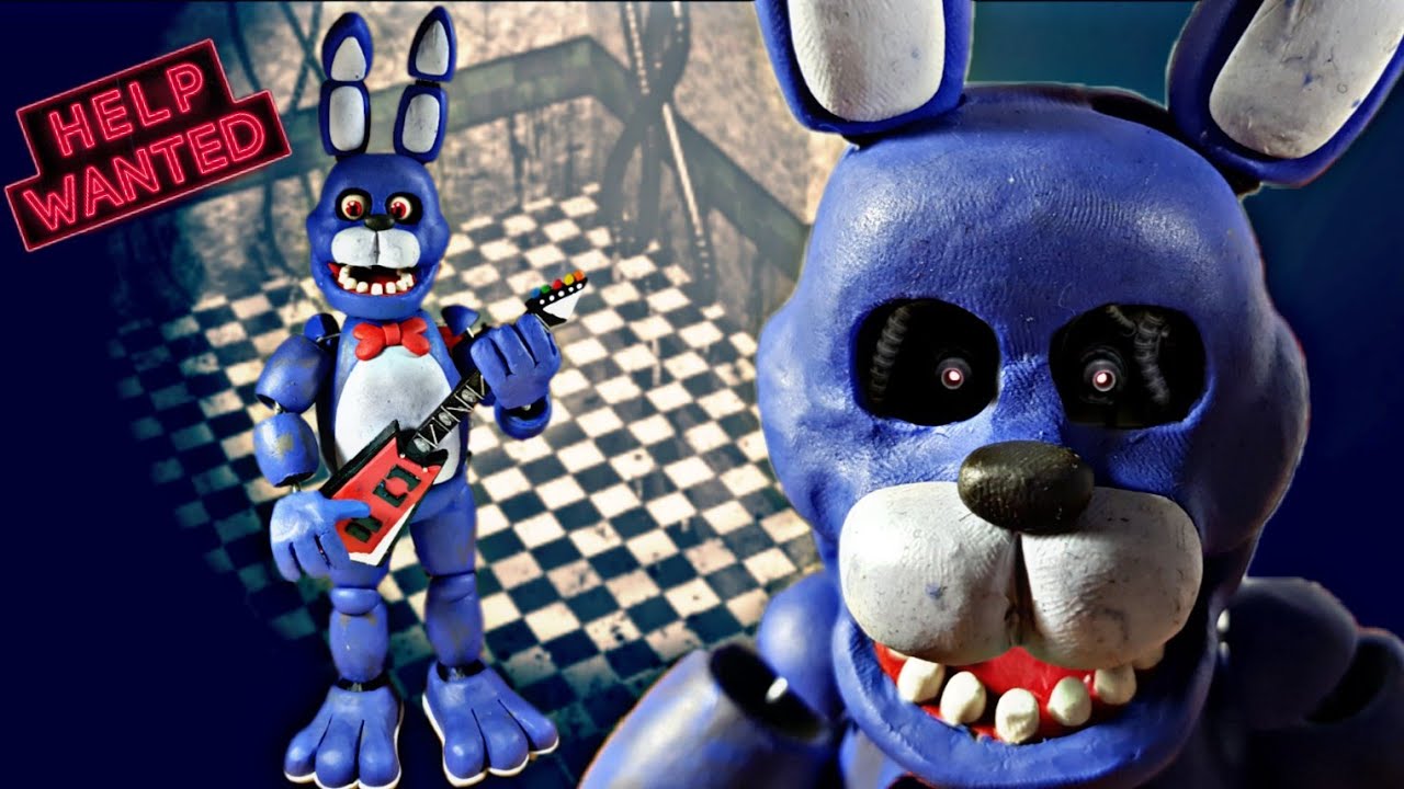 BONNIE THE BUNNY 😱😱(FNAF 1/UCN/FNAF HELP WANTED) (REMAKE) PLASTILINA✔✔✔ PORCELANA✔✔ POLYMER CLAY✔