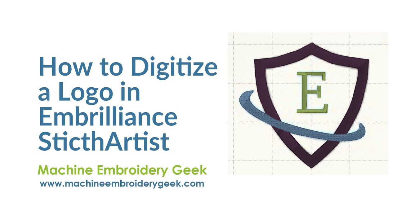 How to digitize a JPEG logo using Embrilliance StitchArtist to stitch on your embroidery machine.
