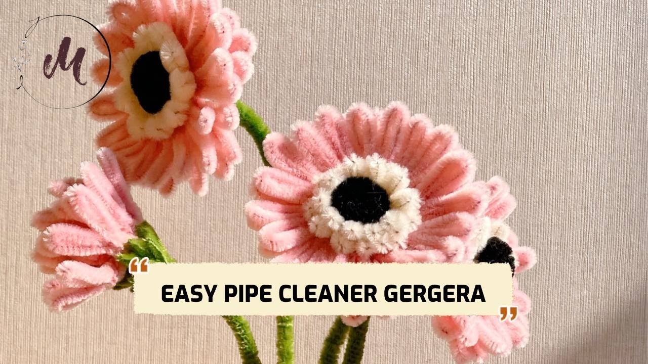Tự làm hoa đồng tiền đơn giản/ Diy how to make gerbera flower