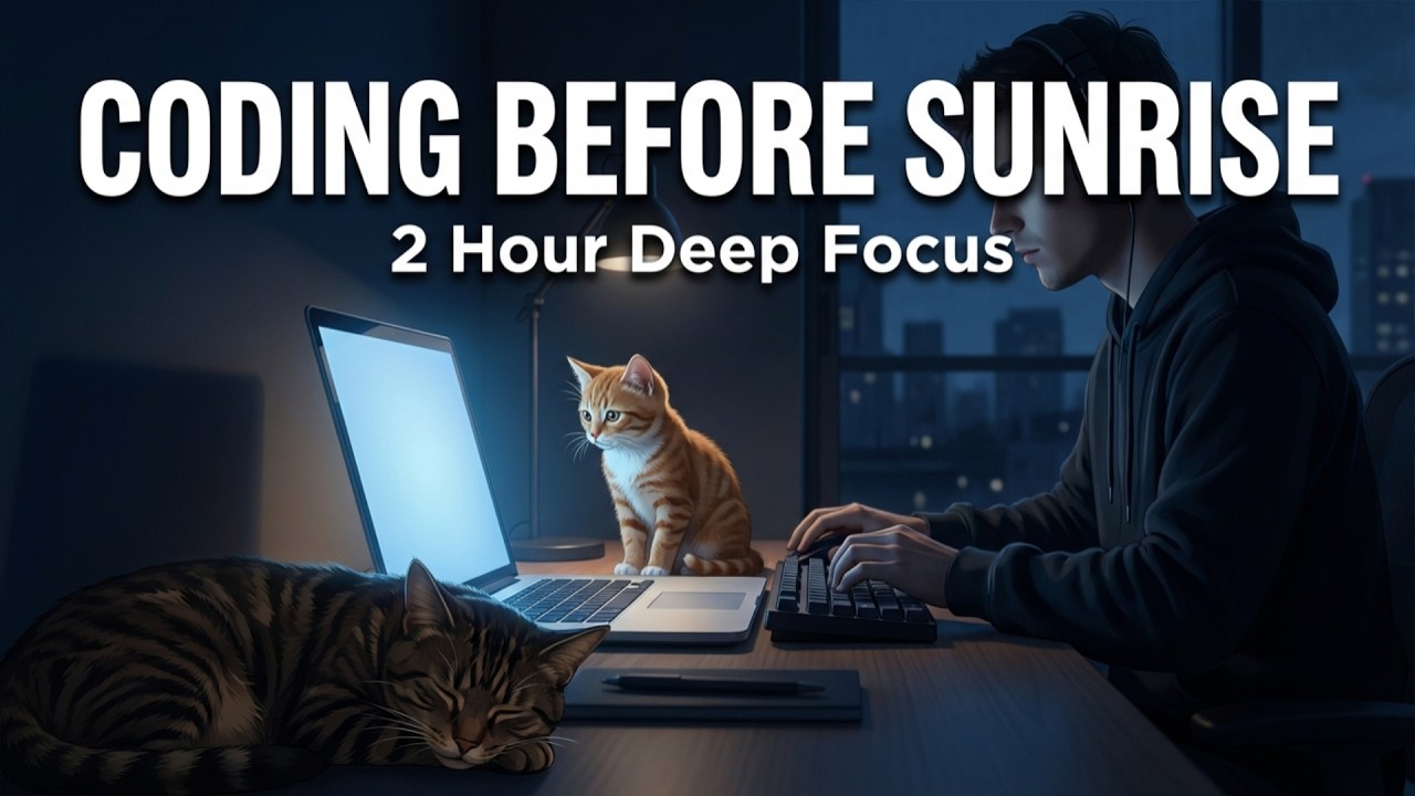 Coding Before Sunrise | 2 Hour Deep Focus Lofi for Programmers