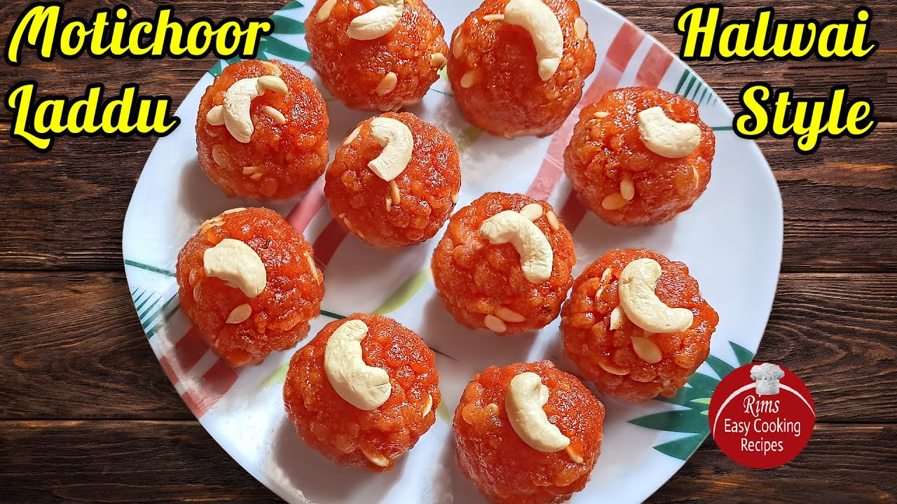 Perfect Motichoor Laddu - New Year Sweet | Halwai Style Motichoor Ladoo - Festival Special [RECR1]