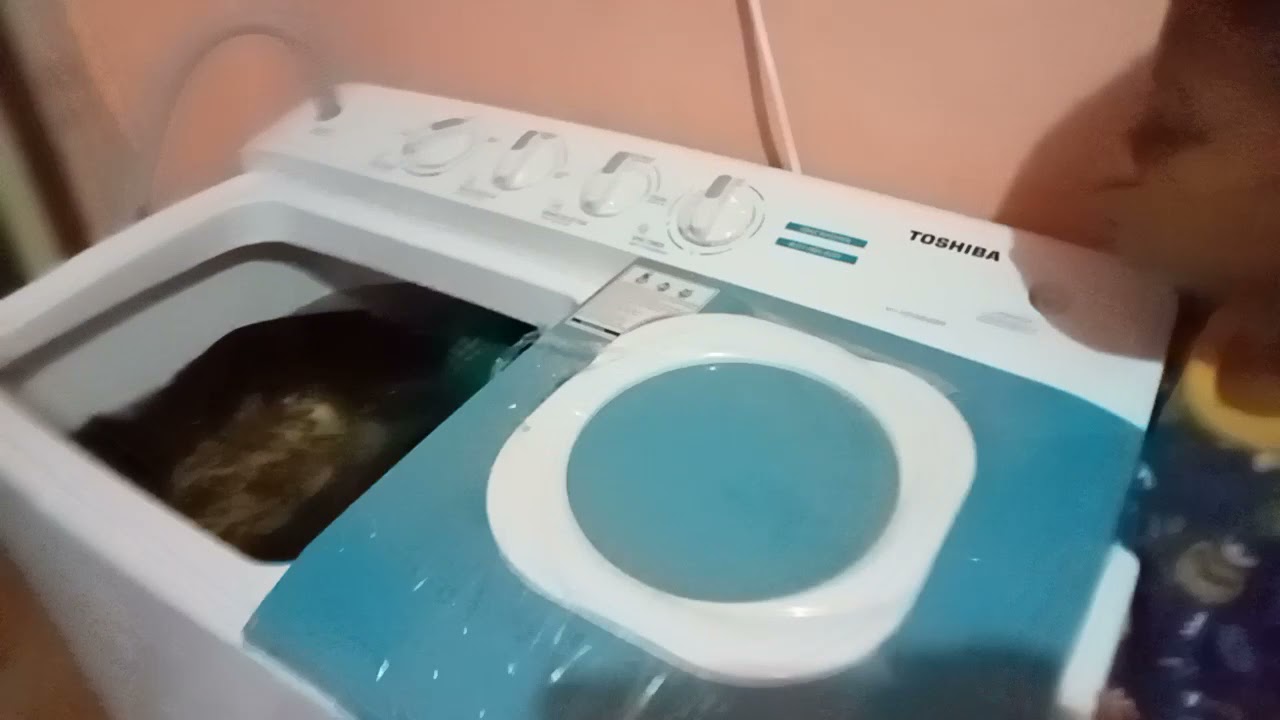 Review Mesin Cuci 2 Tabung Toshiba VH-H95MN(WB) 9 Kg Garansi 5 Tahun Cucian Pertama Dilakukan