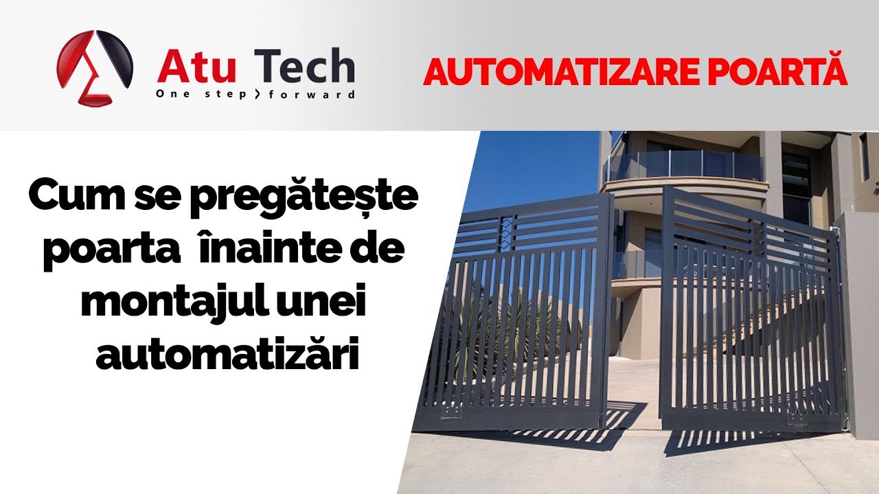 Cum se pregateste poarta inainte de montajul unei automatizari | Automatizari porti