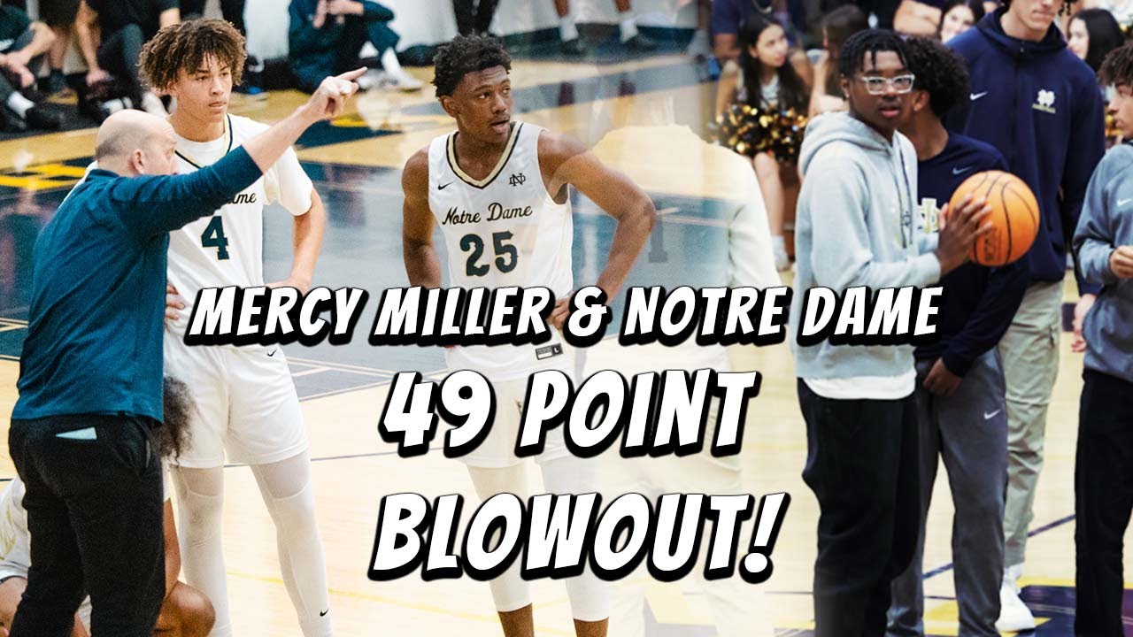 Mercy Miller First Game As A Senior With 40 Points to Defeat Palisades By 49 Points!