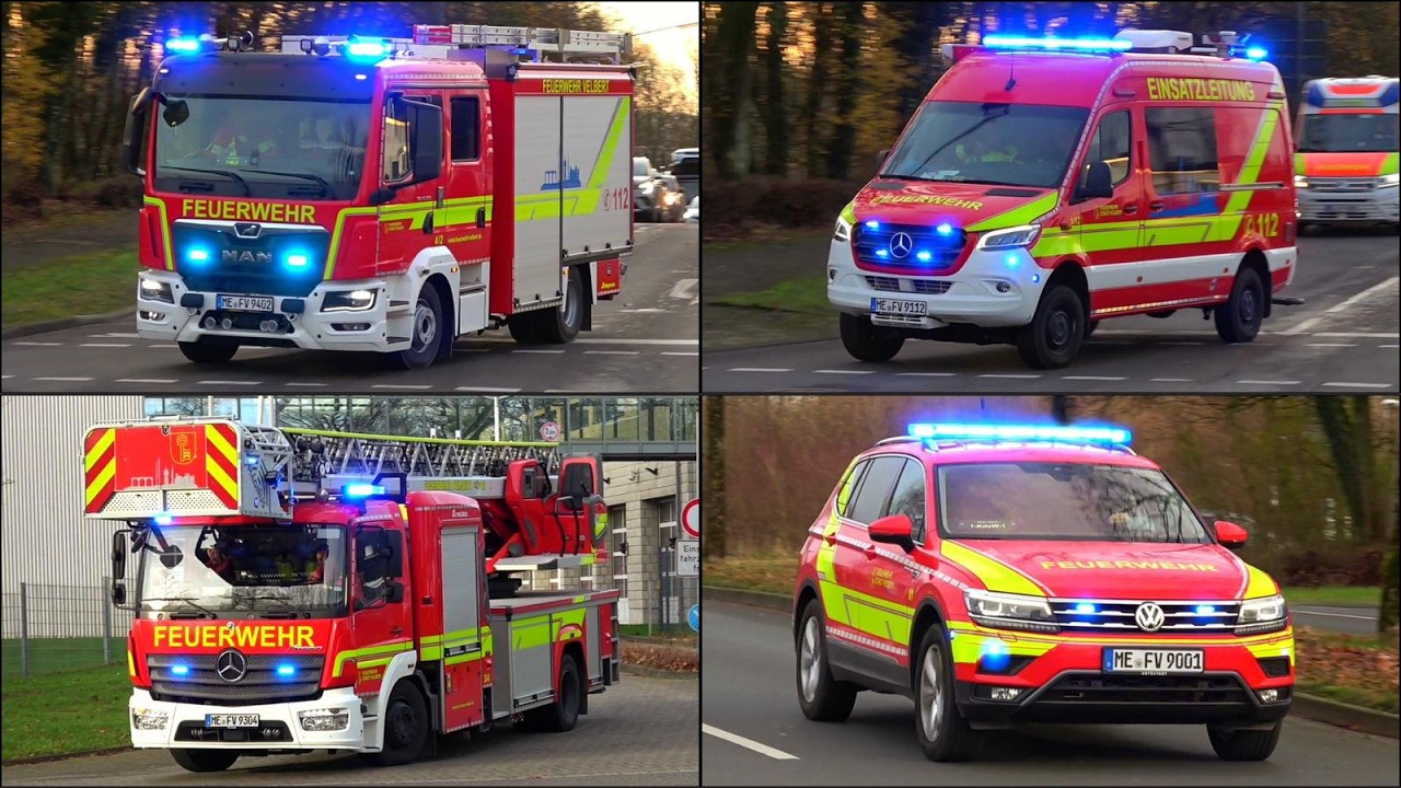 [NEUES MLF & ELW - GROßEINSATZ!] FEUERWEHR VELBERT | FF ALARM, LdF im EINSATZ und MEHR!