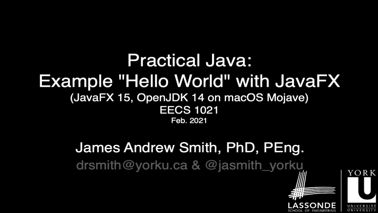 Practical Java: JavaFX 15 + Java SDK 14 + IntelliJ IDEA 2020