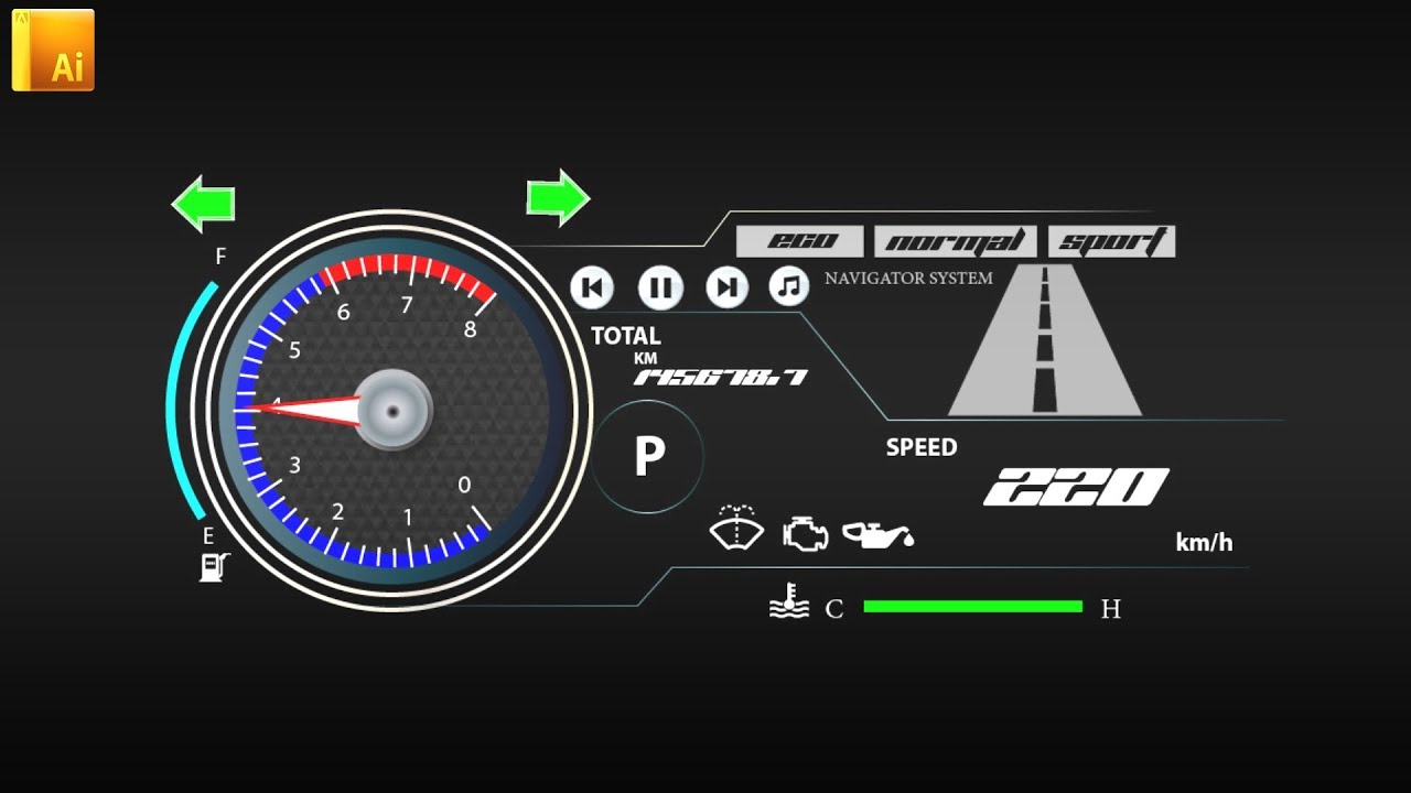 Create Autospeedometer for Illustrator(Tutorial)