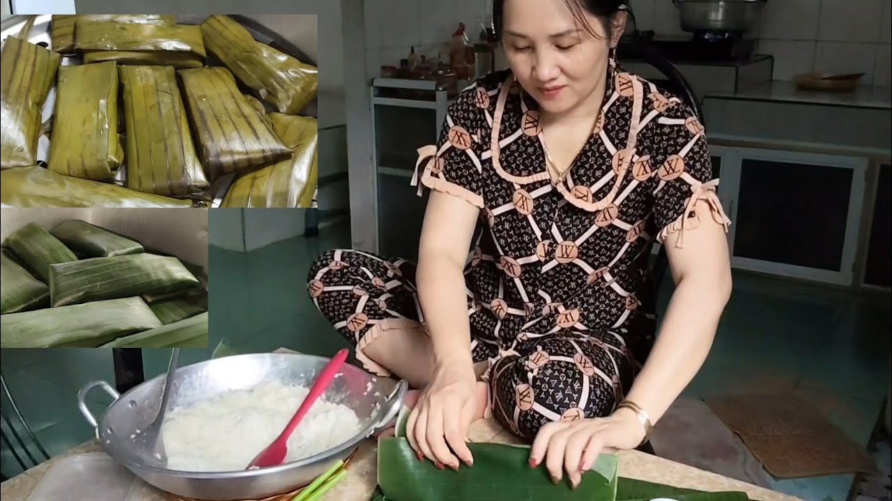 Gói Bánh Tét Chuối Tí Hon Nhanh Khỏe Mà Ngon Lắm 