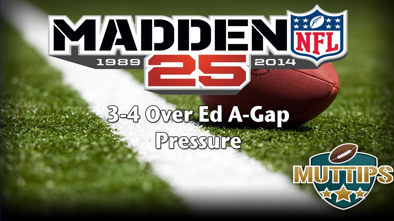 Madden 25 Gameplay Tips | 34 Over A Gap Blitz | MUTtips