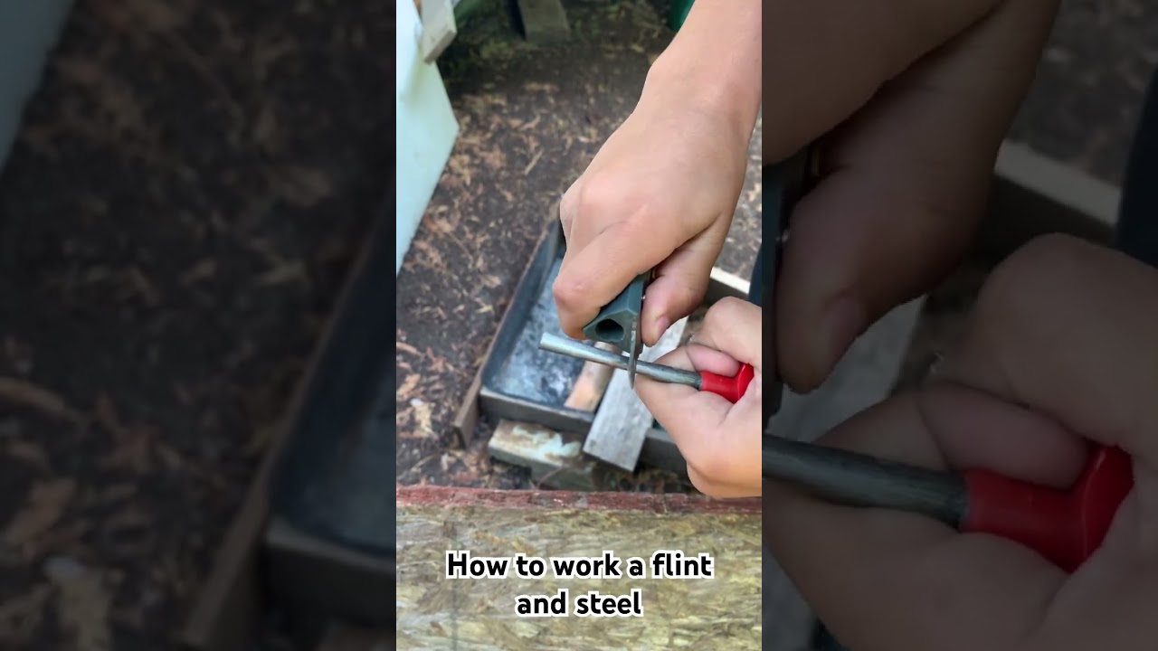 How to work a Flint and steel ( for kids )