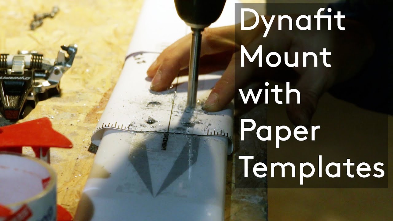 Dynafit Binding Mount using Paper Templates