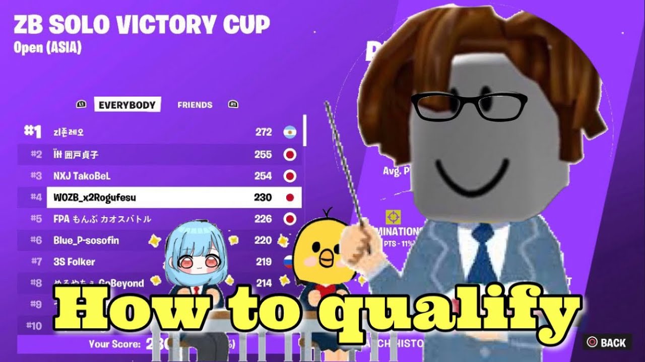 How to qualify for every single Zero Build Solo Victory Cup Finals