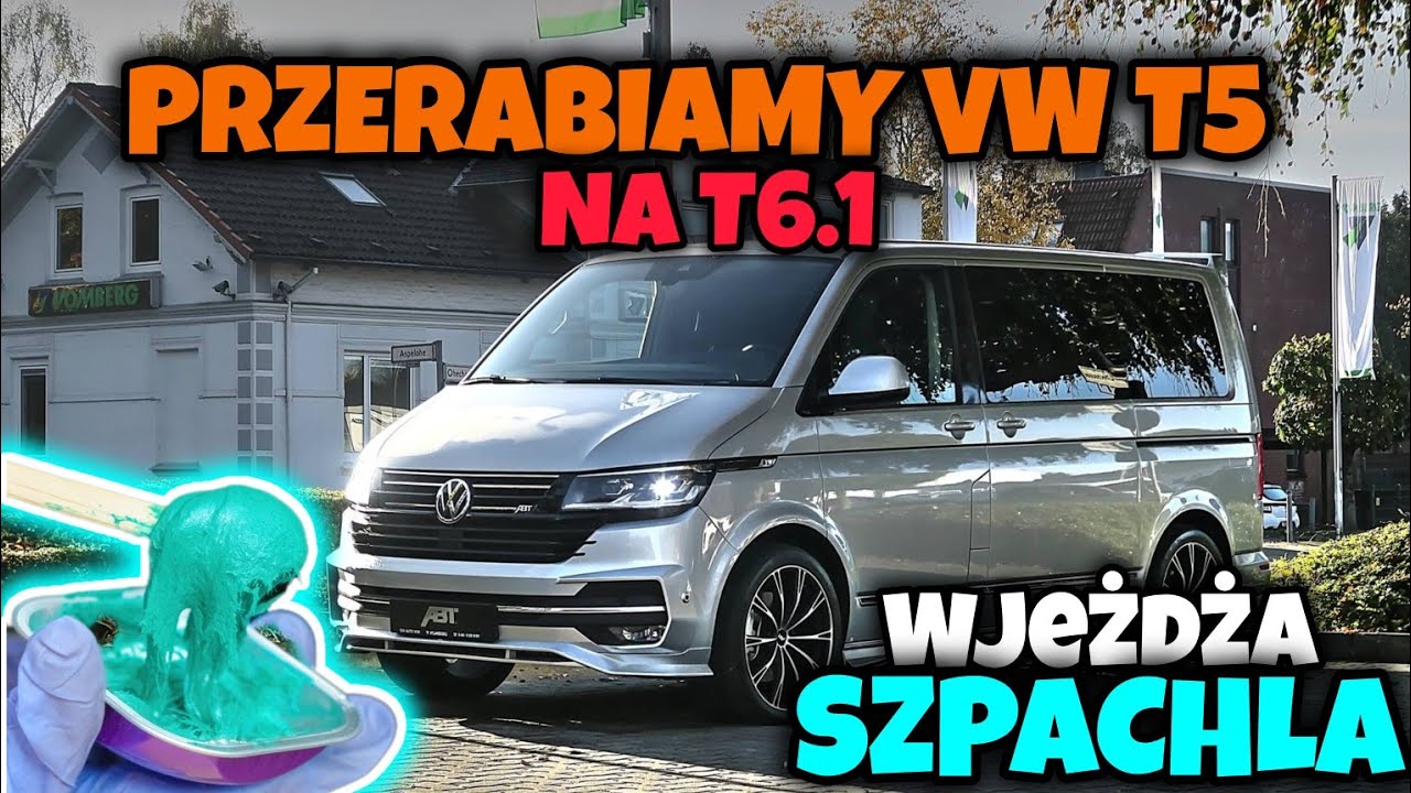 VW T5 – szpachlowanie i szlifowanie przed podkładem 🚐🔥 Przeróbka na T6.1 trwa!