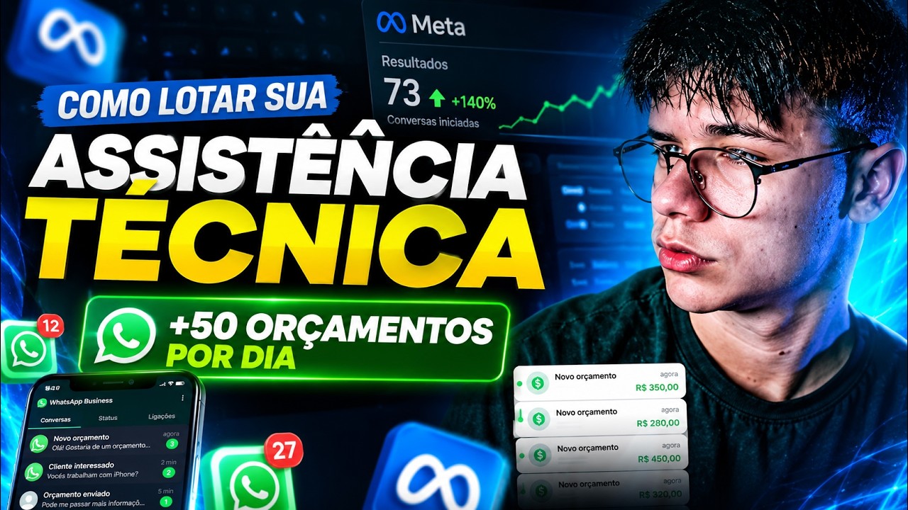 Como lotar sua ASSISTÊNCIA TÉCNICA com TRÁFEGO PAGO (funciona mesmo!)