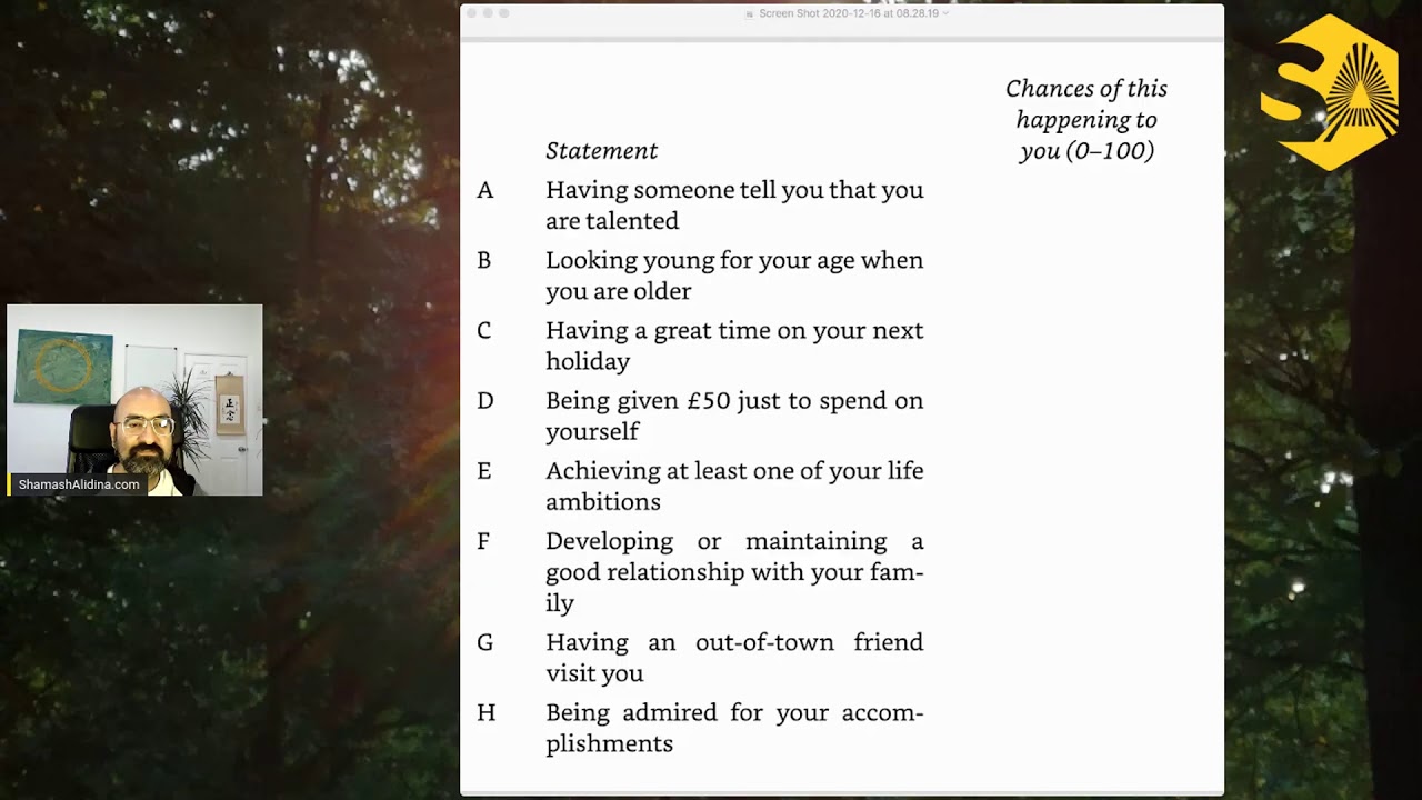 Day 16 - Luck School: Measuring Your Level of Positive Expectations