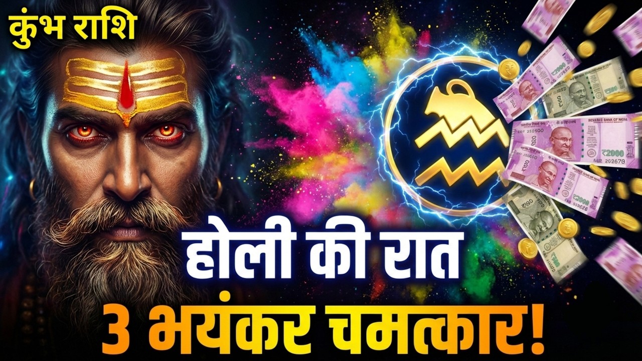 कुंभ राशि की होली: 3 बड़े चमत्कार और धन वर्षा का संकेत