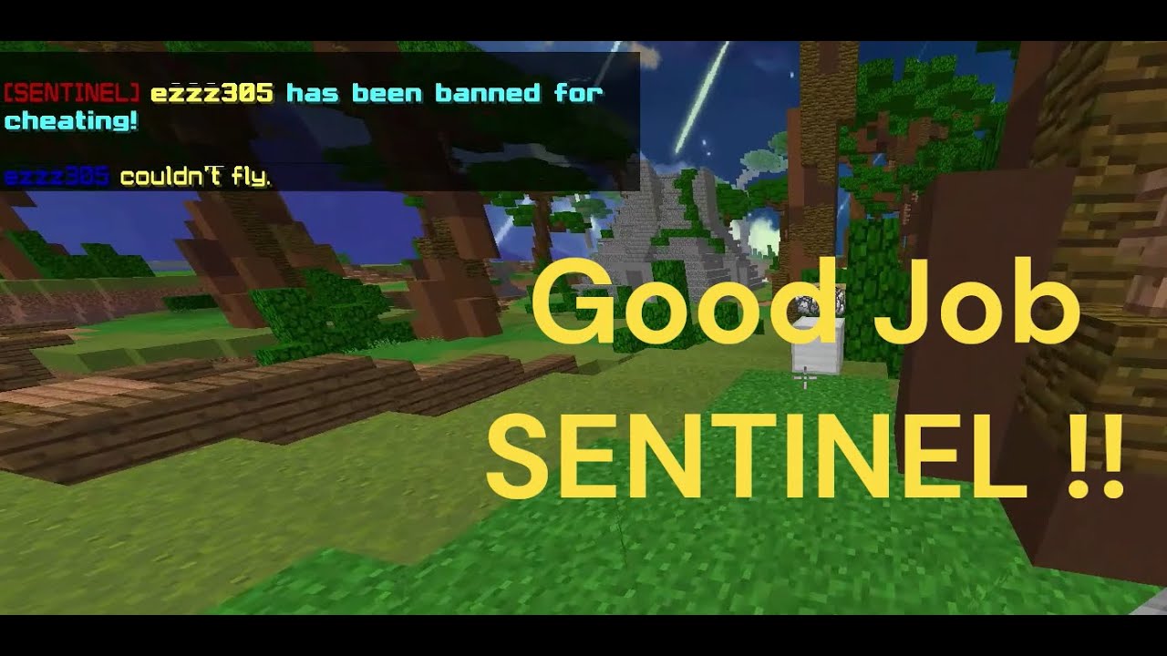 The Moment SENTINEL ban Hacker Speed Fly EggWars CubeCraft Minecraft TottoOP Jungle bedrock