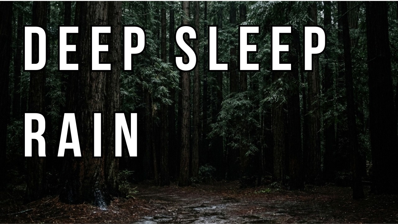 Fall Asleep Fast 🌧️ Deep Sleep Rain in Dark Forest