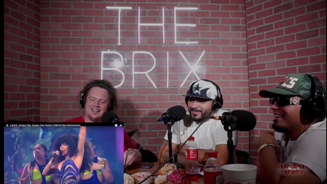 Реакции Lit Up AV: выступление Cardi B - Bongos при участии Megan Thee Stallion «Живое» на церемо...